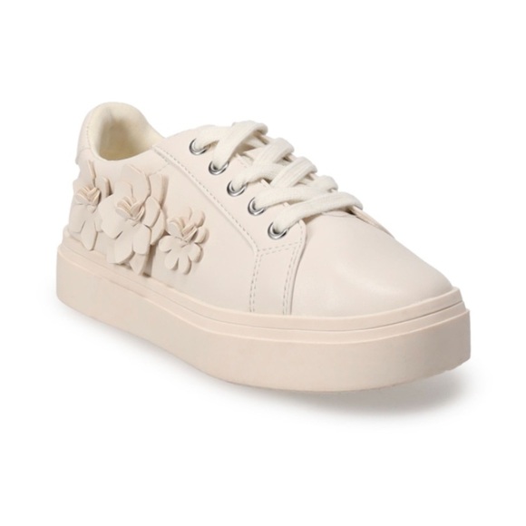 Sonoma Other - Sonoma Cream Kids Sneakers with Floral Design